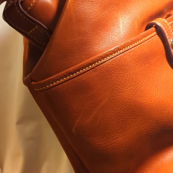 Dooney & Bourke Cognac Brown Leather Tote - Picture 5 of 5